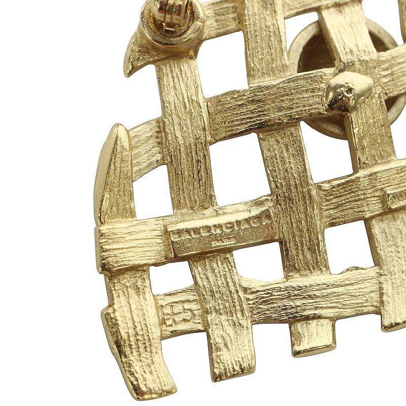 バレンシアガ BALENCIAGA bijoux ブローチ ピン ゴールド色