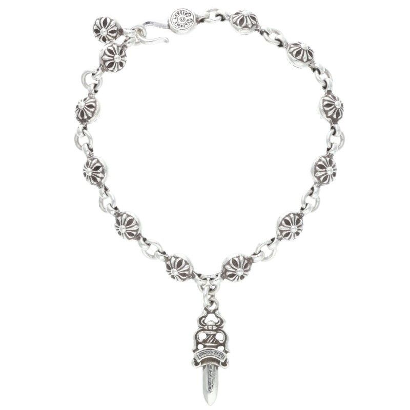 クロムハーツ NO1 BALL DAGGER 1クロスボールダガー シルバーブレスレット メンズ WWW_SHINETEETH_COM