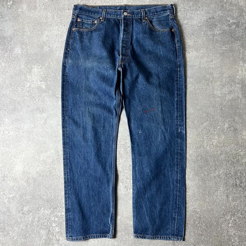 濃紺 00s Levis 501 デニム パンツ 38 32 / 00年代 メキシコ製 