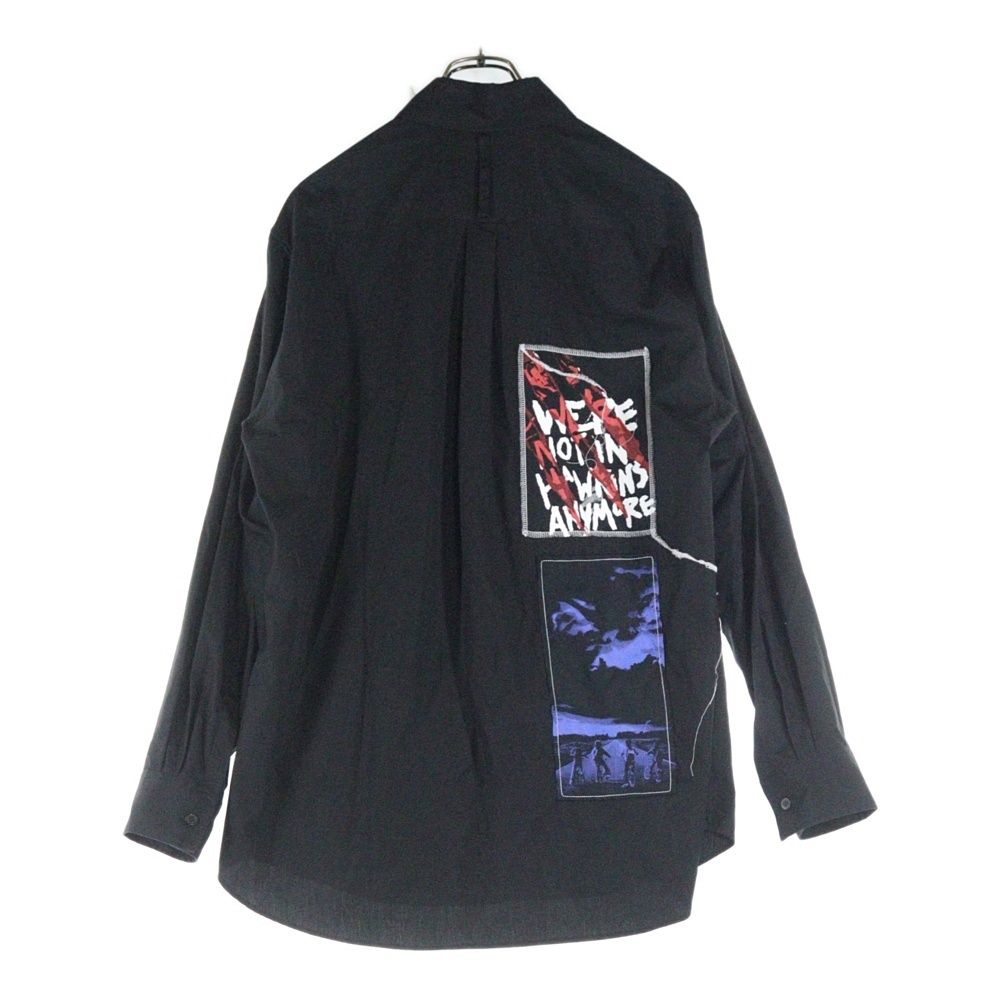 S'YTE ヨウジヤマモト オープンカラーシャツ 長袖シャツ ブラック サイト ヨウジヤマモト s'yte YOHJI YAMAMOTO オープンカラー