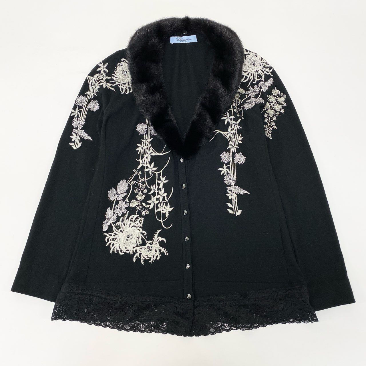 Blumarine フォックスファー付きカーディガン Blumarine フォックスファー付きカーディガン FOX/Caファー