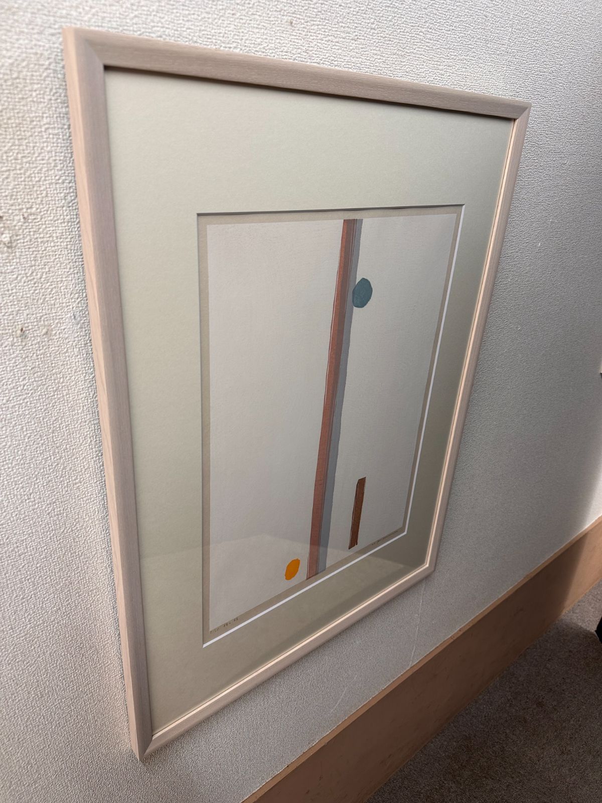 【額付】【真作】山中現　GEN Yamanaka　木版画　限定版画　「時の柱」直筆サイン やまなかげん 版画 額付】【真作】山中現 GEN Yamanaka 木版画 限定版画 「時の柱