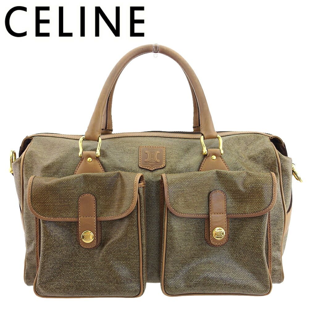 セリーヌ CELINE ボストンバッグ ライトブラウン ブラウン