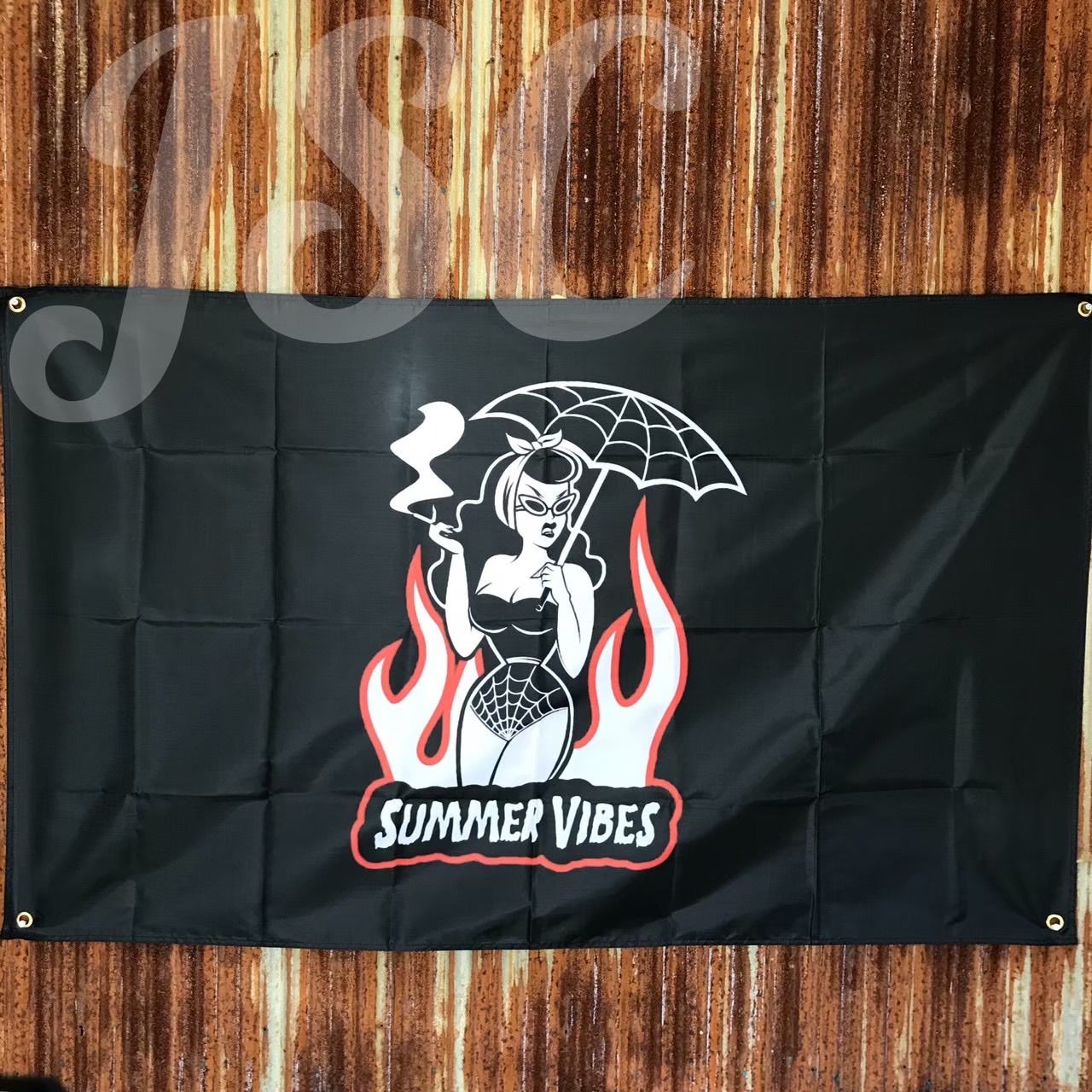 デビル バナー フラッグ フレイムス hotrod ヴィンテージ BA17 - メルカリ