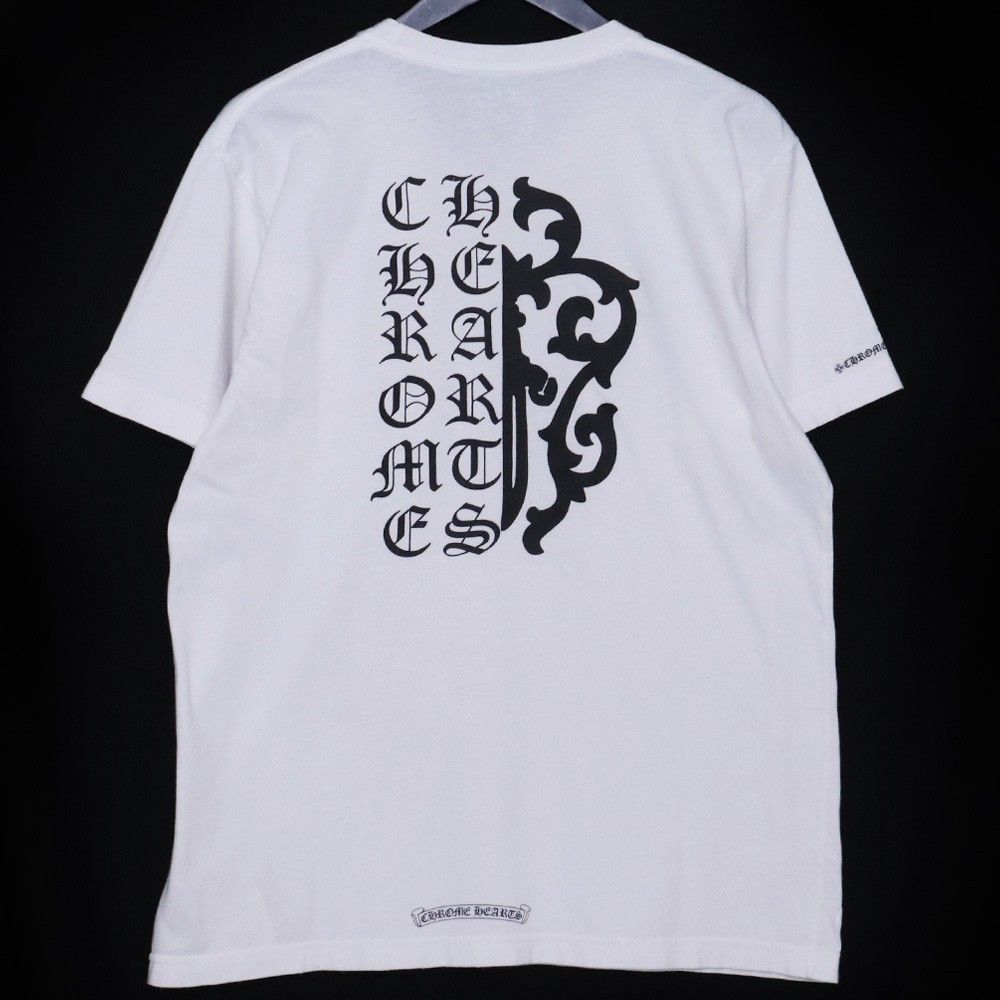 CHROME HEARTS バックプリント Tシャツ 2T CHROME HEARTS ヴィンダガー英字バックプリントTシャツ Lサイズ