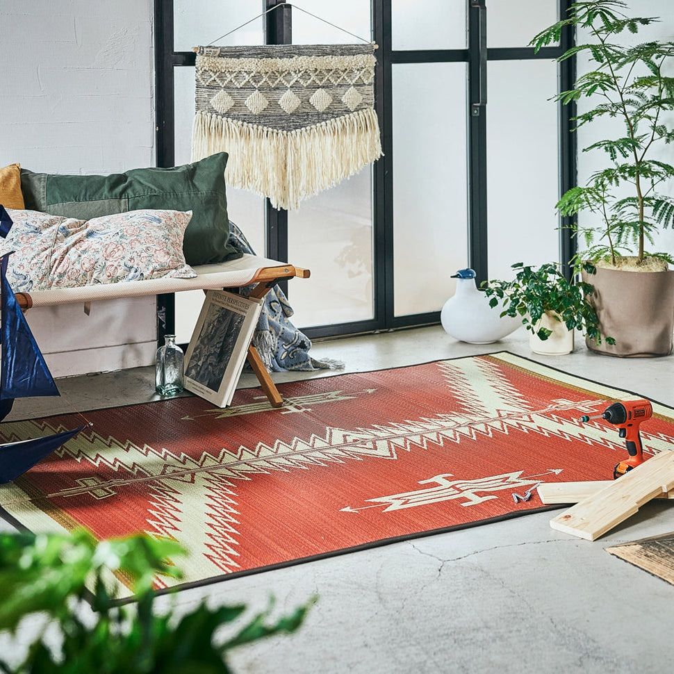 【未使用品】BasShu IGUSA RUG / RED 井草 ラグ レッド