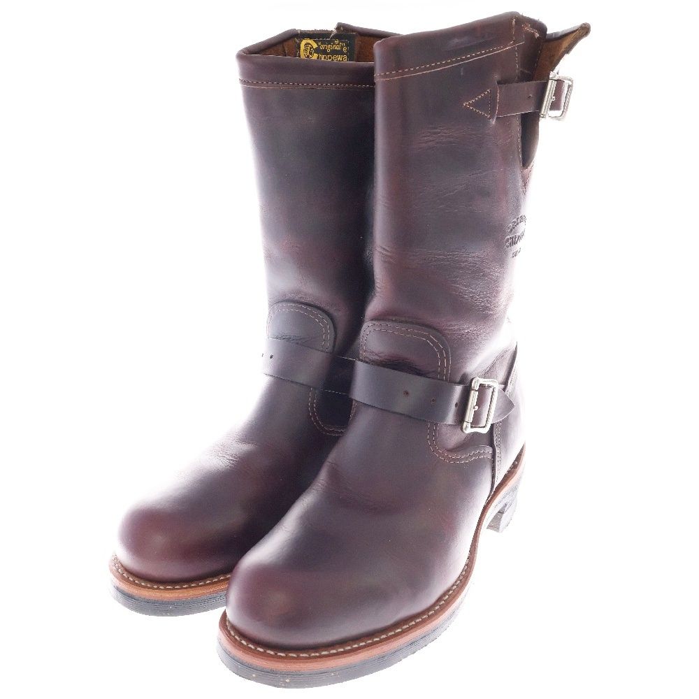 【美品】チペワ CHIPPEWA 11スティールトゥ エンジニアブーツ 8 CHIPPEWA】 チペワ 11 STEEL TOE ENGINEER 11スティールトゥ