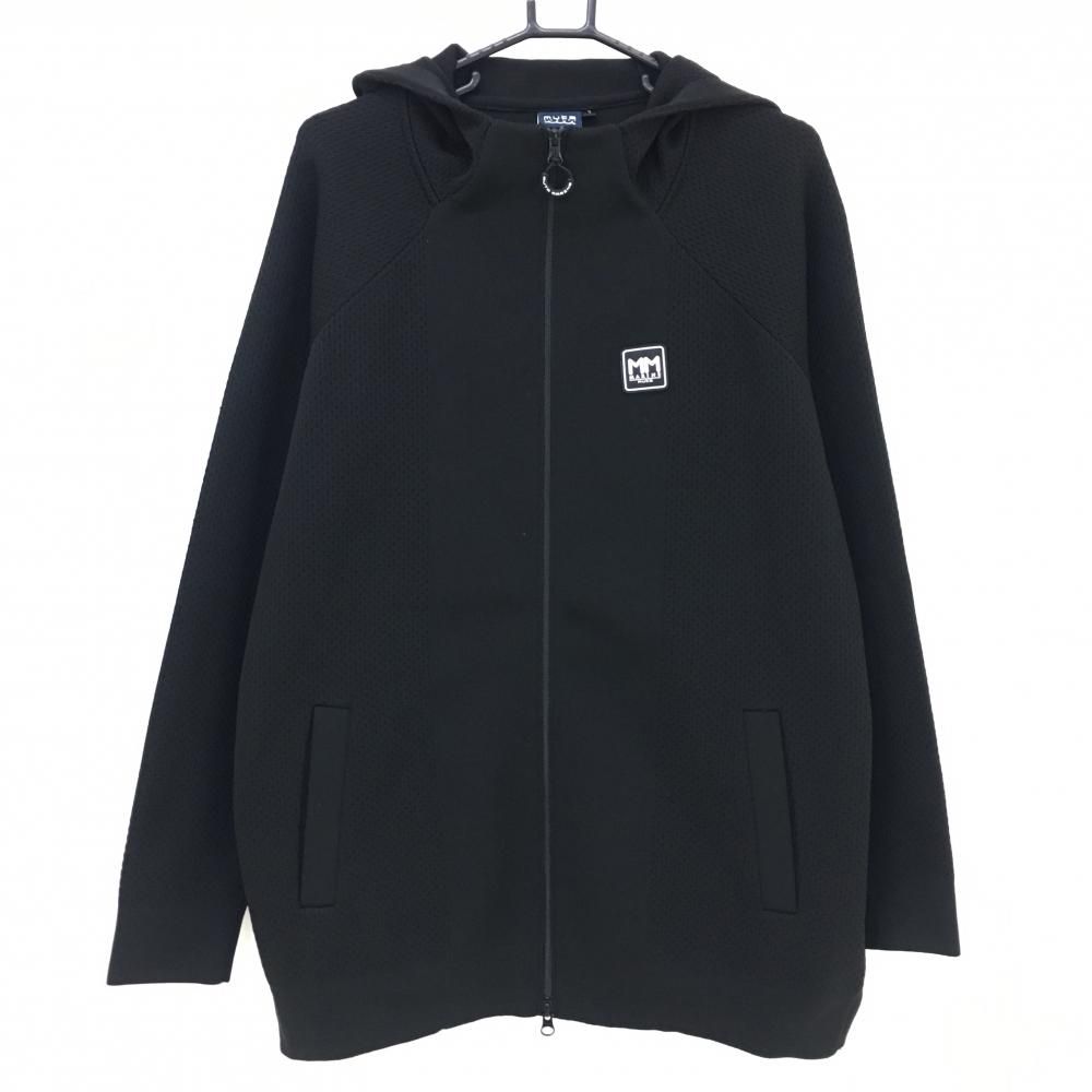 ムータマリン ニットジップパーカー 黒 バックロゴ シリコンロゴ メンズ 7 XL ゴルフウェア muta