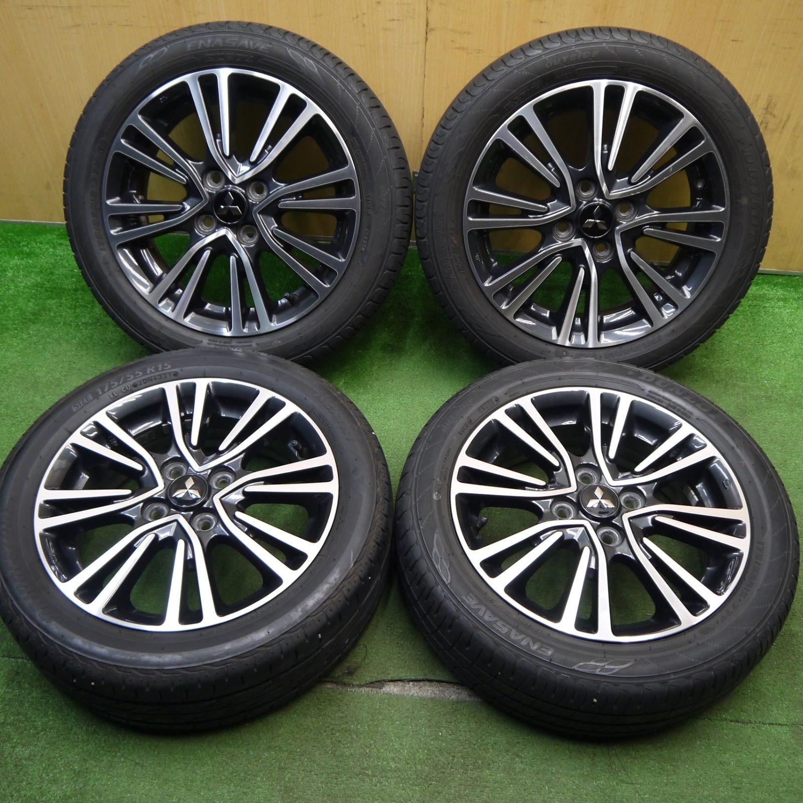 4本価格 21年 三菱 ミラージュ 純正 175|55R15 ダンロップ エナセーブ EC204 ブリヂストン ネクストリー エコピア 15インチ PCD100|4H 5050201Hノ