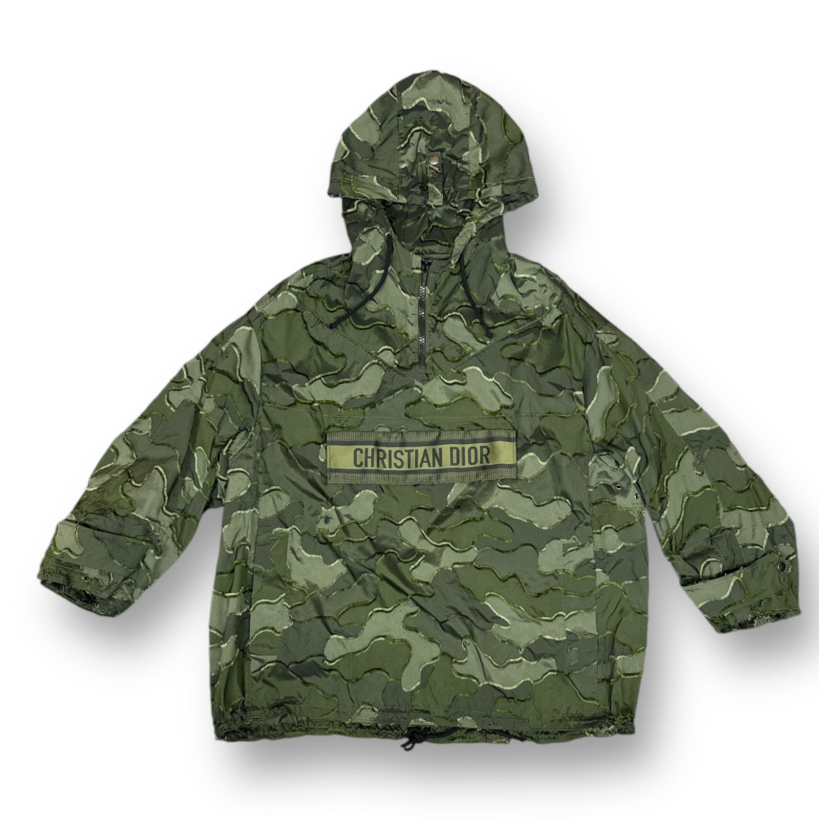 Christian Dior 20SS Hooded Anorak Camouflage Technical Taffeta カモフラージュ テクニカルタフタフーデッドアノラックブルゾン クリスチャンディオール 0R7C10A2960 カーキ S 75798A6 - メルカリ