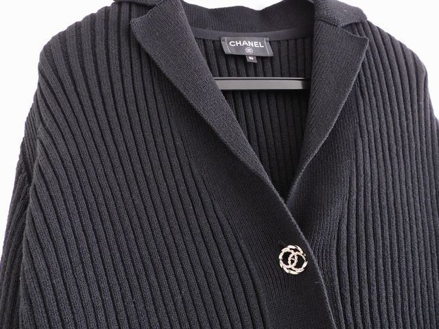 美品 シャネル 20P P63091 K48814□ サイズ36 ココマークボタン