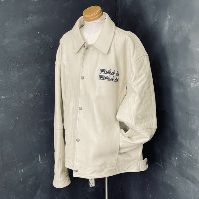 pellepelle ホワイトレザージャケット PELLE PELLE ペレペレ レザージャケット 本革 革ジャン ホワイト