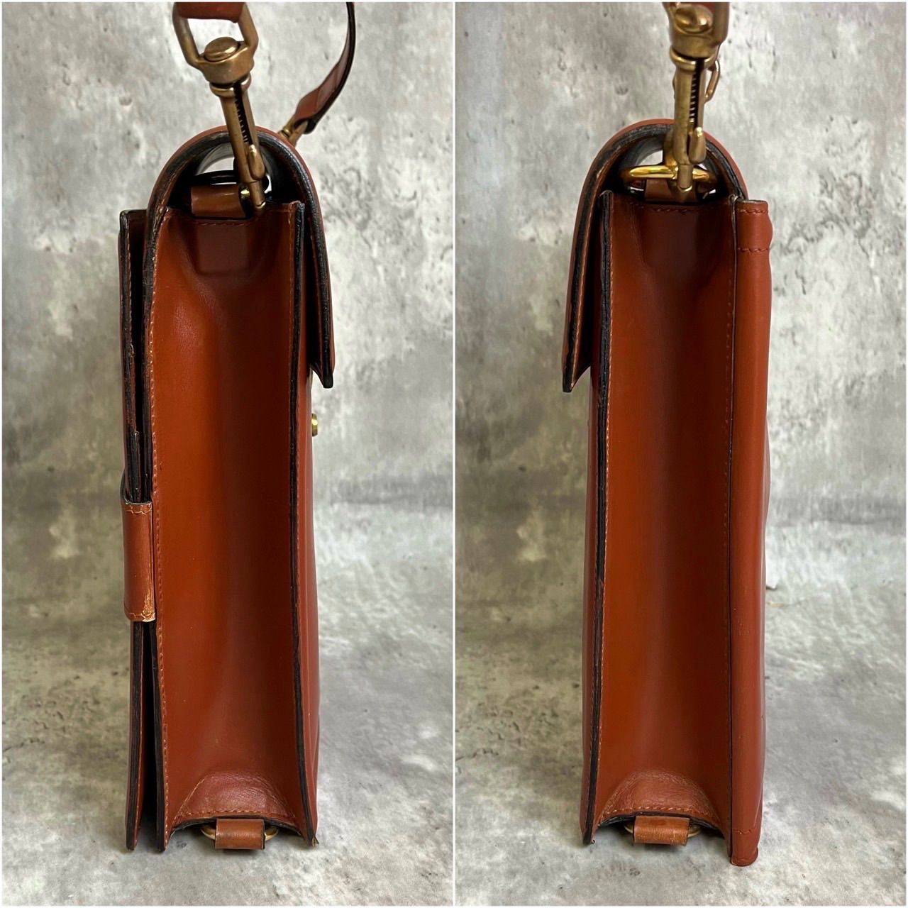 GIVENCHY ブラウン レザー ショルダーバッグ