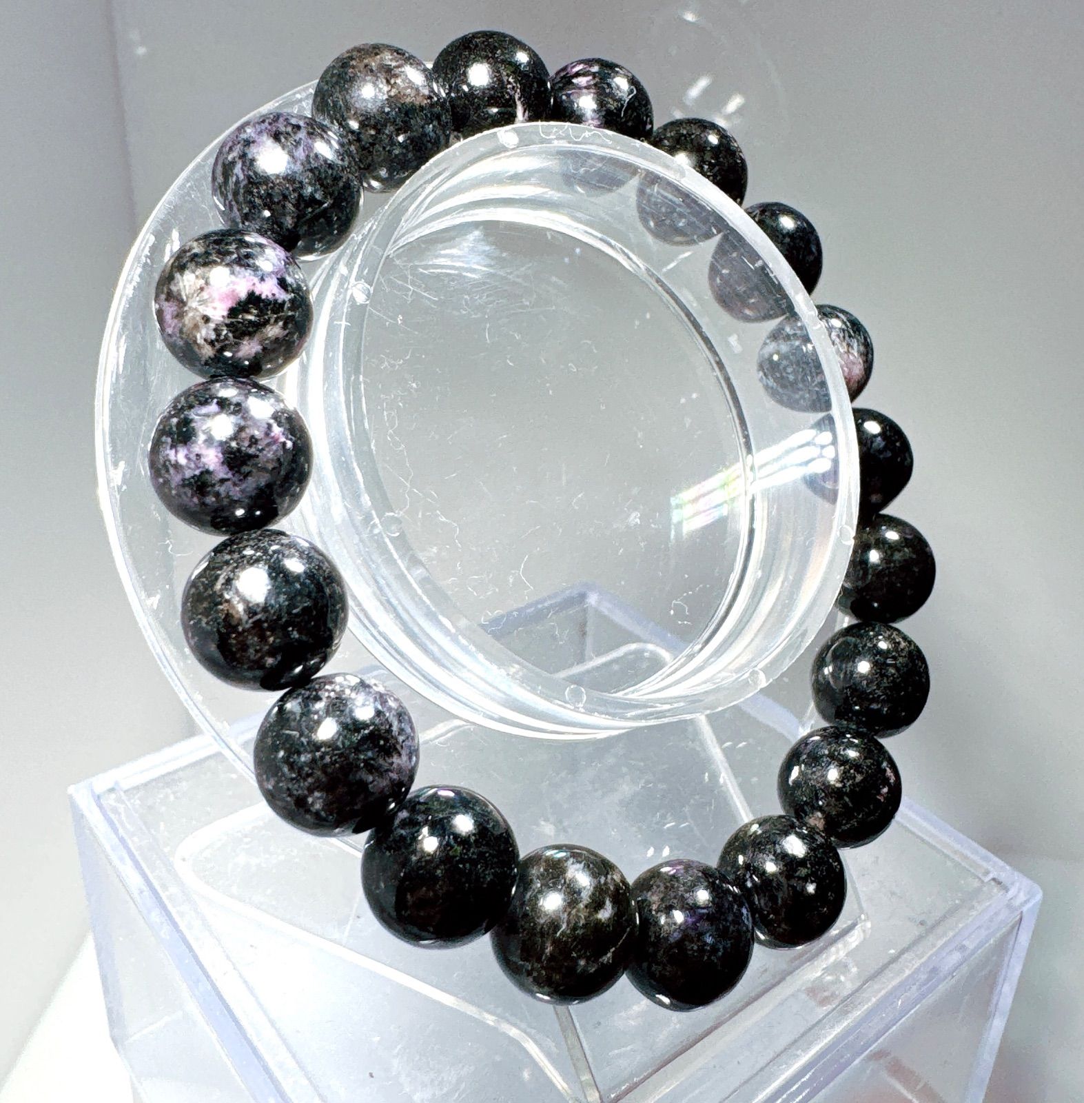 ブラックスギライトブレスレットNO25-2381