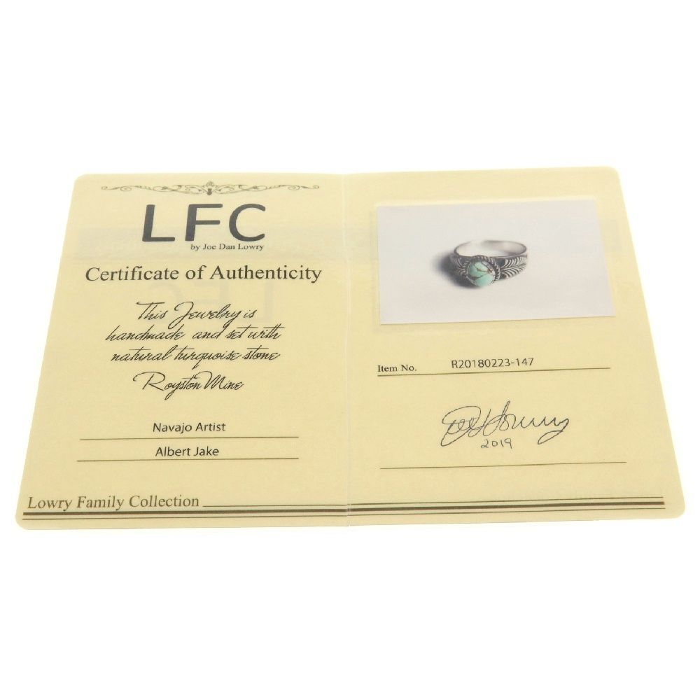 INDIANJEWELRY (インディアンジュエリー) LFC Albert Jake Royston ロイストン ターコイズ付きリング23号