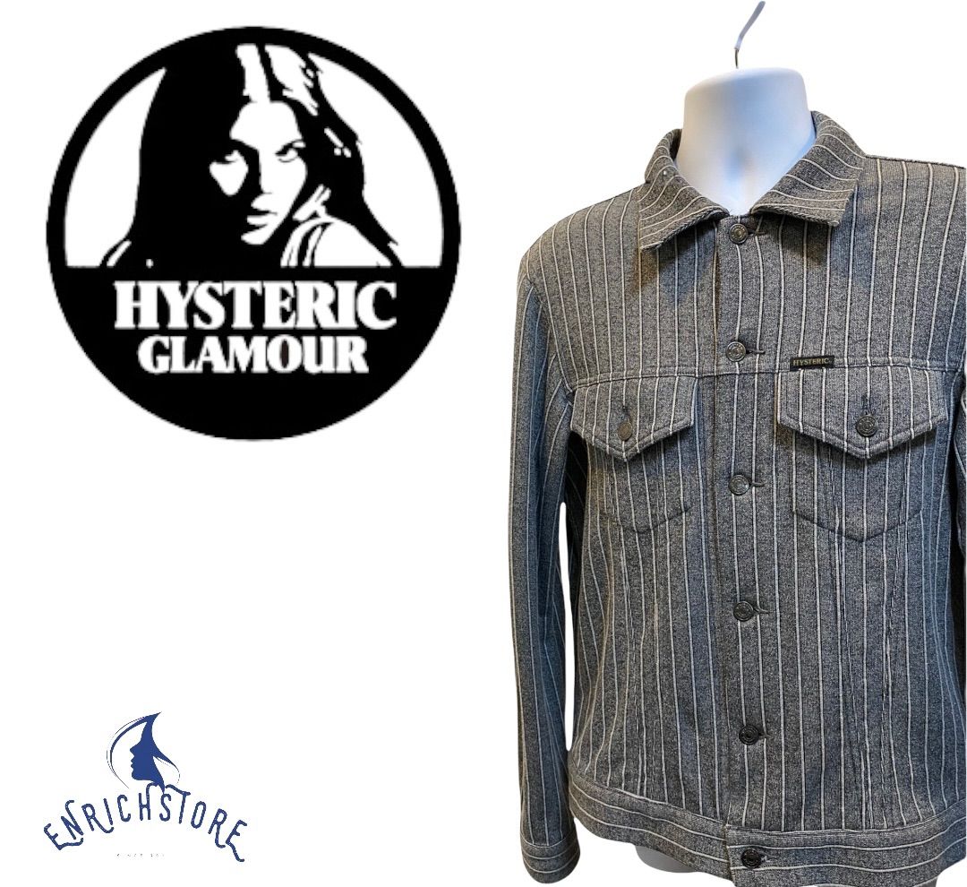 HYSTERIC GLAMOUR ストライプジャケット Mサイズ HYSTERIC GLAMOUR ストライプジャケット Mサイズ HYSTERIC GLAMOUR