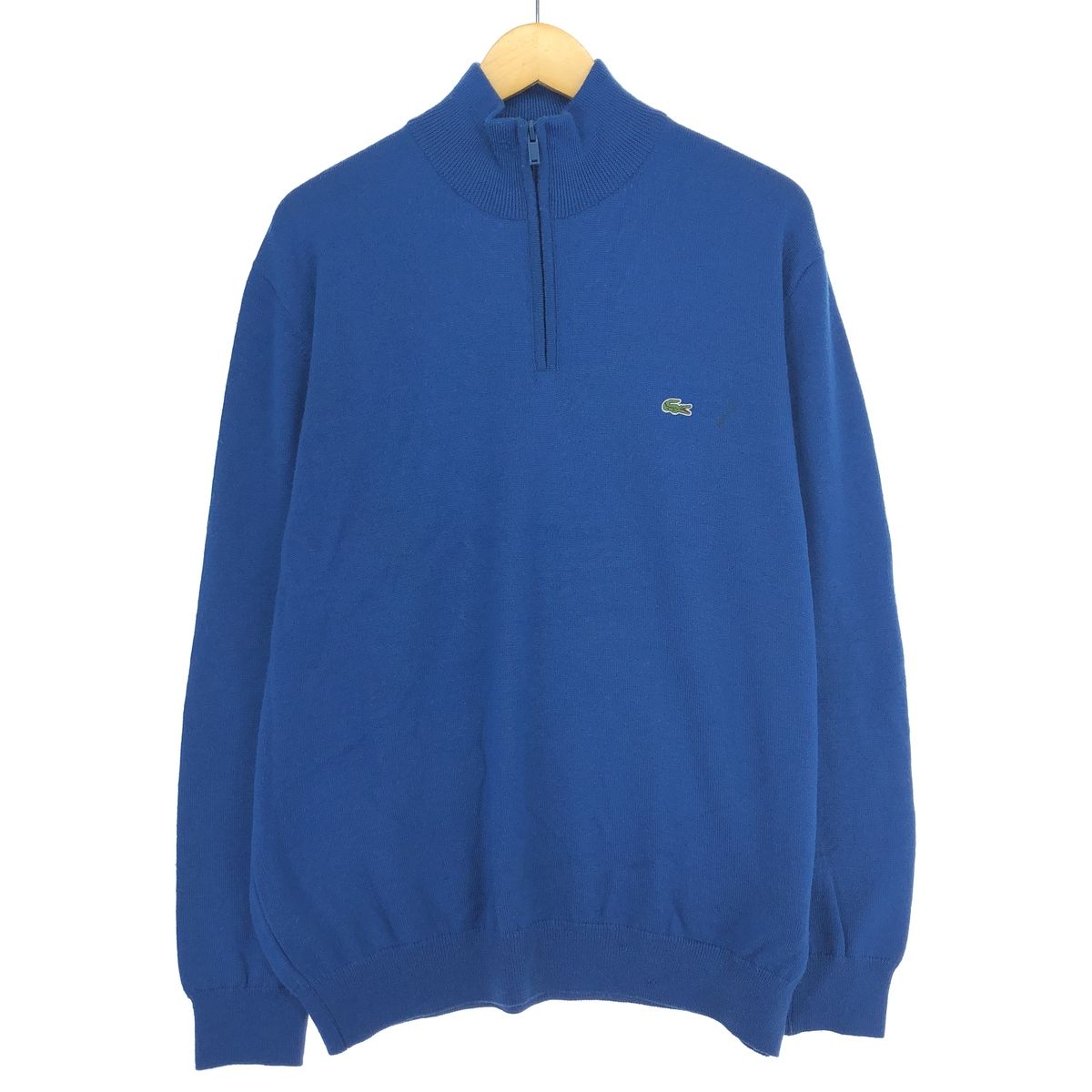 古着 ラコステ LACOSTE ウールニットハーフジップセーター メンズXL相当/eaa434805