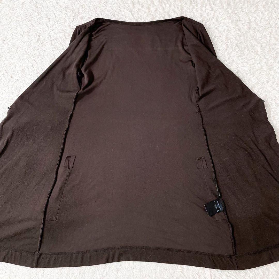 FOXEY NEW YORK ロングカーディガン 38 茶　ストレッチ　ベルト FOXEY NEW YORK フォクシーニューヨーク ロングカーディガン 38
