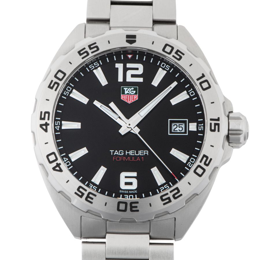 中古美品 TAG HEUER タグ・ホイヤー フォーミュラ1 アストンマーティン限定モデル CAZ101P.FC8245 クォーツ メンズ 腕時計 稼動品 タグホイヤー TAG Heuer フォーミュラ１ ブラック 美