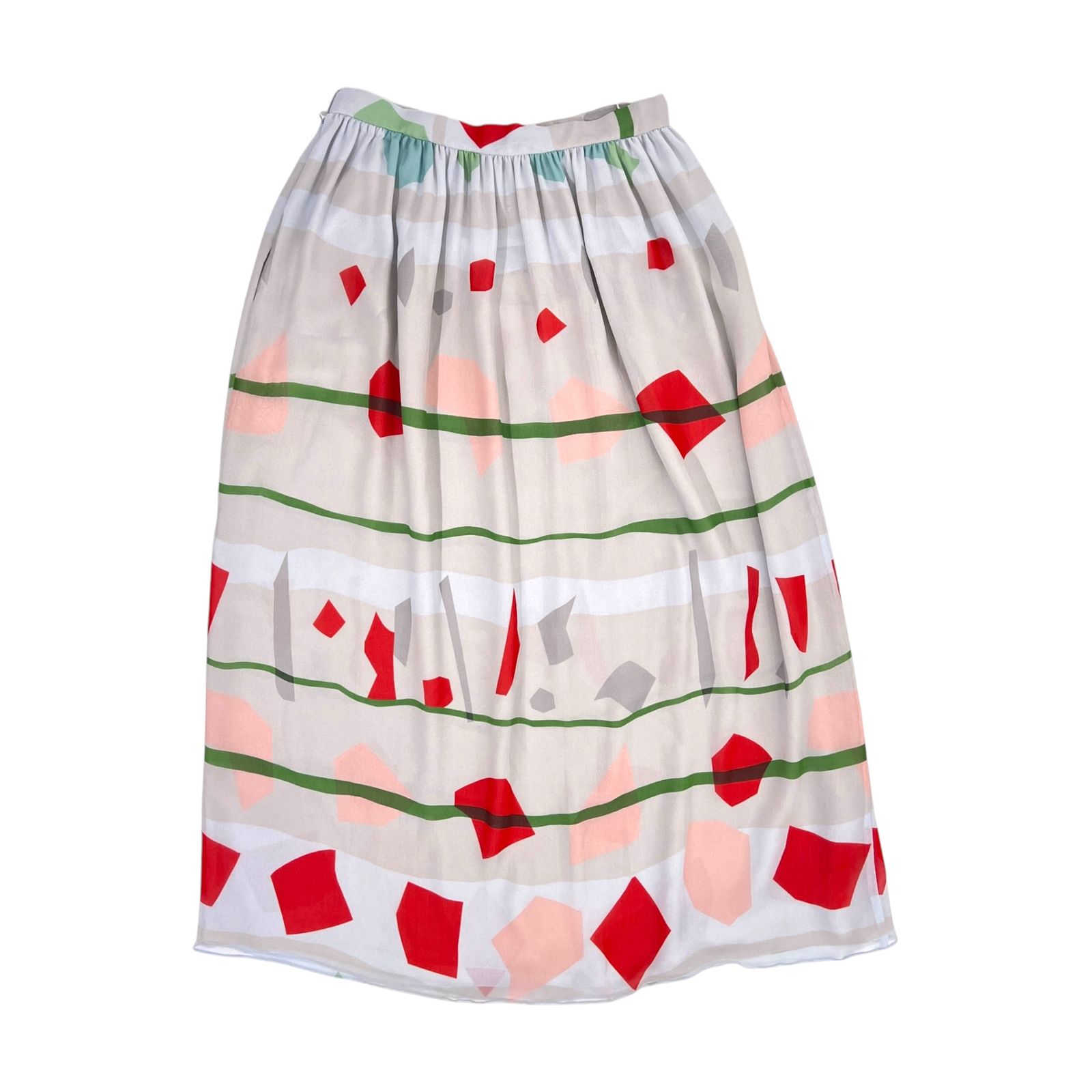 EMPORIO ARMANI エンポリオ アルマーニ シルク100% 幾何学模様 総柄  