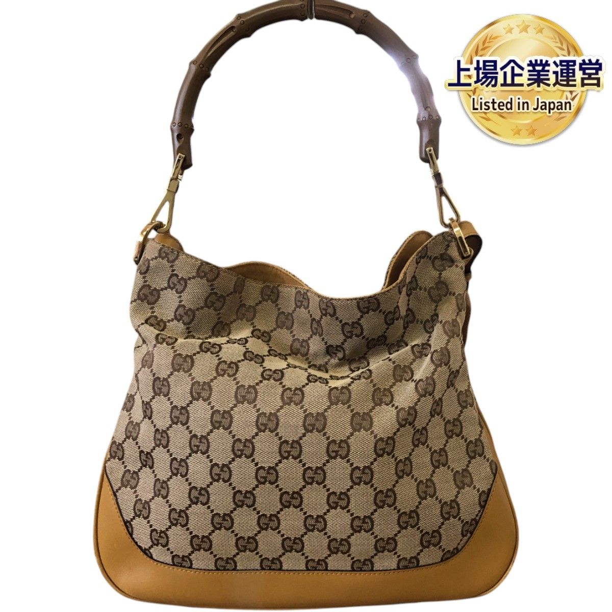 ✨GUCCI キャンバス バンブー ショルダーバッグ✨ 楽天市場】【中古】グッチ バンブー GGキャンバス 2way