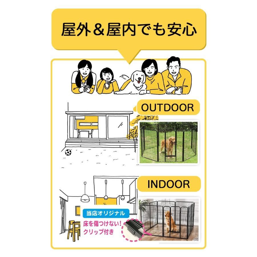 ペットフェンス 折り畳み式 ゲージ（80×80cm）B1400防水シート