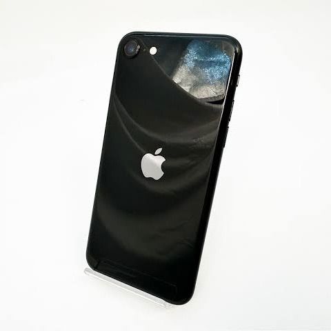 344美品【電池新品　100％表示】iPhone SE2 64GB ブラック ムスビー｜未使用品 電池100％ iPhoneSE2 64GB ブラック SIM