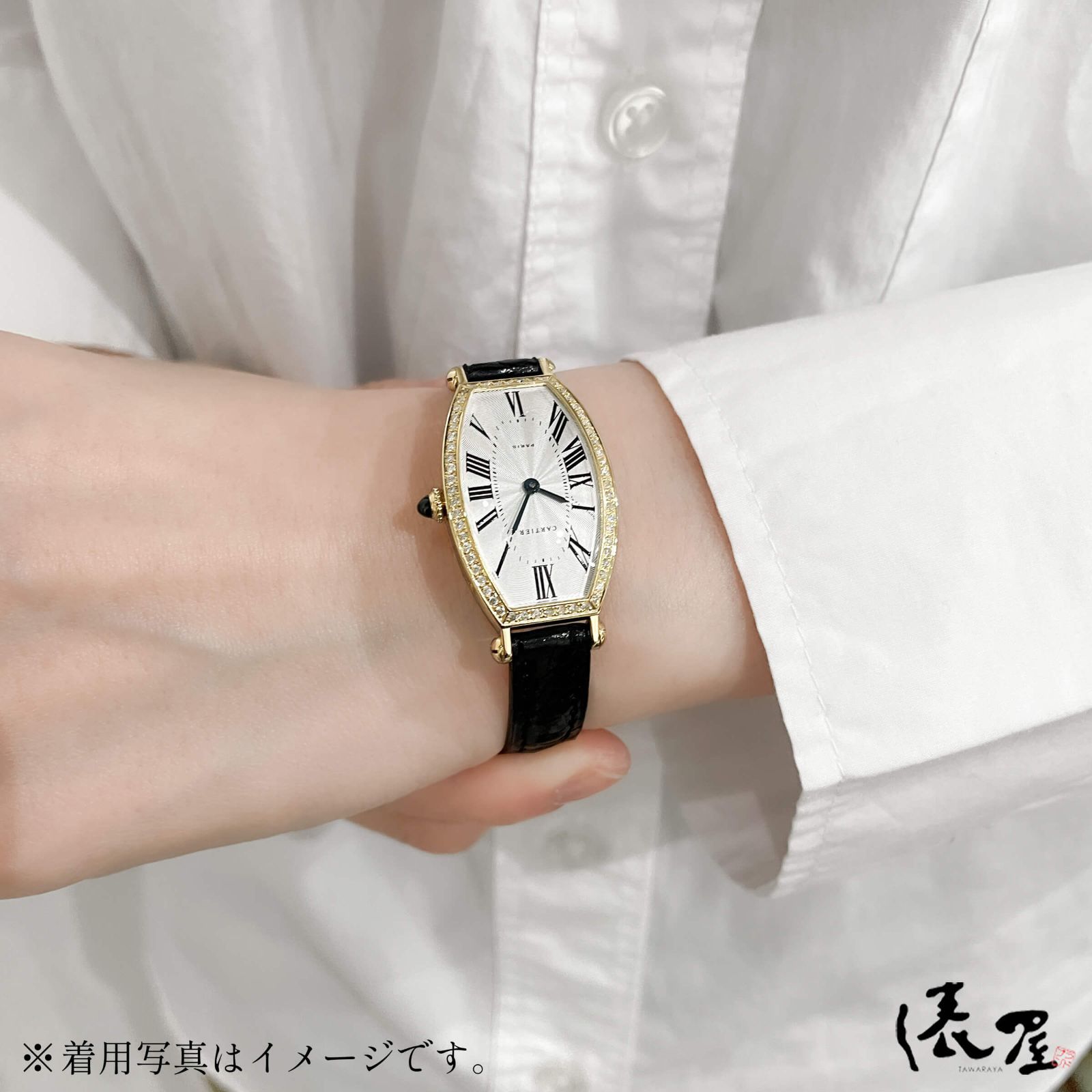 希少】カルティエ トノー SM ダイヤベゼル 手巻き OH済 K18 レディース ヴィンテージ 極美品 Cartier 時計 腕時計 中古【送料無料】  - メルカリ