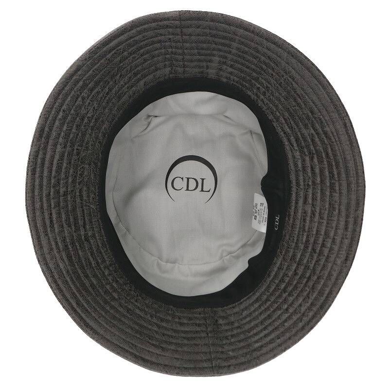 シーディーエル CDL   CDL-H01 ロゴ刺繍バケットハット帽子 メンズ Lファッション小物