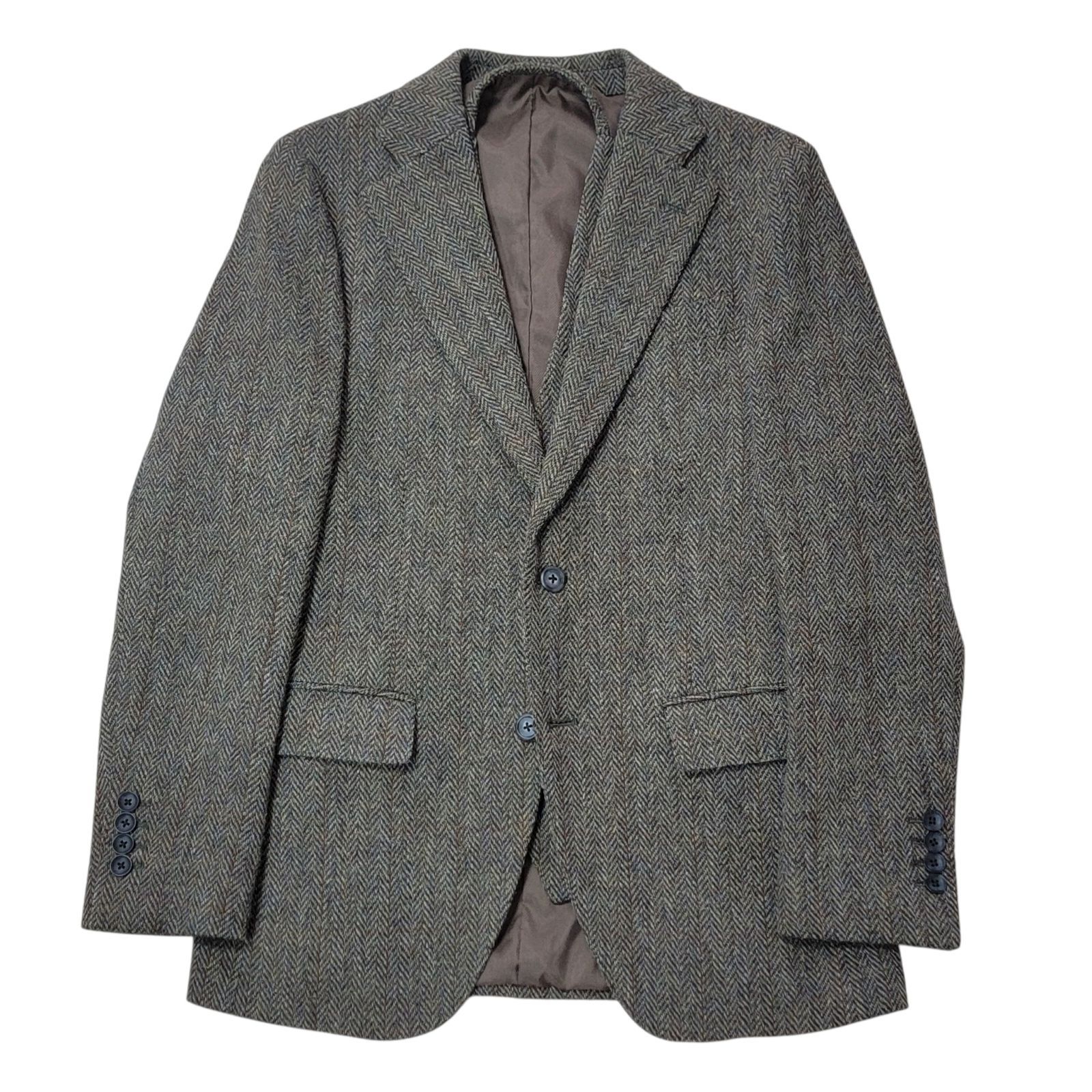 か*ち様 Harris Tweed ヘリンボーンジャケット ジレセット Harris Tweed ヘリンボーンジャケット ジレセット