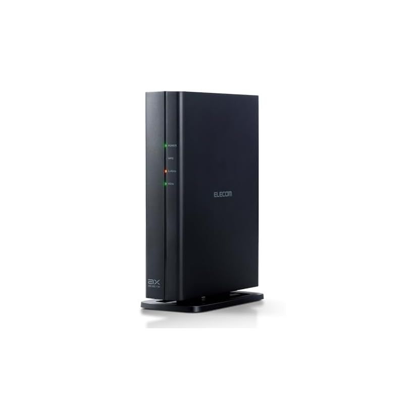 エレコム WiFi ルーター 無線LAN Wi-Fi6 AX3000 2402 574Mbps 11ax|11ac IPv6対応 IPoE コンパクト筐体 WRC-X3000GS3A-B