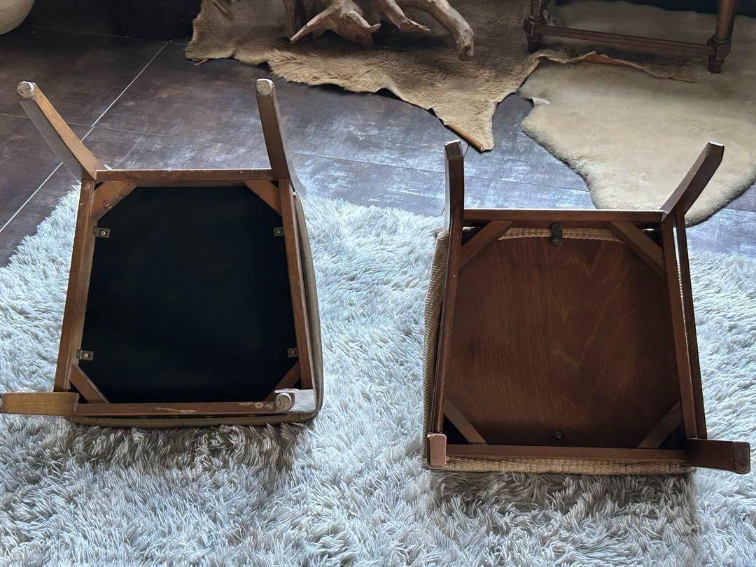 飛騨産業 マルニ木工 ヴィンテージチェア ラタンバックチェア 2