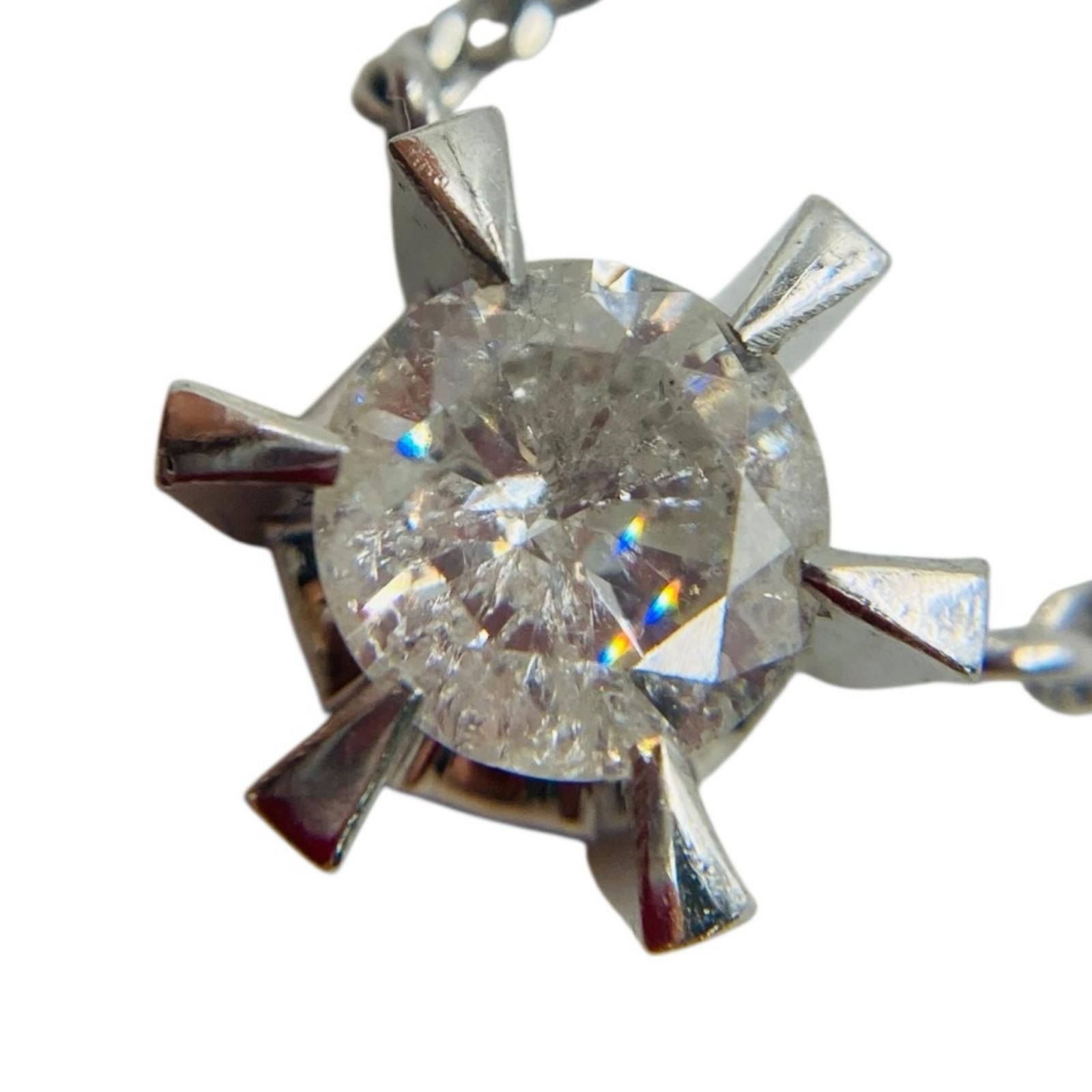 プラチナ ダイヤ 0.68ct PT850 ネックレス 4.0g 42cm ペンダントトップ