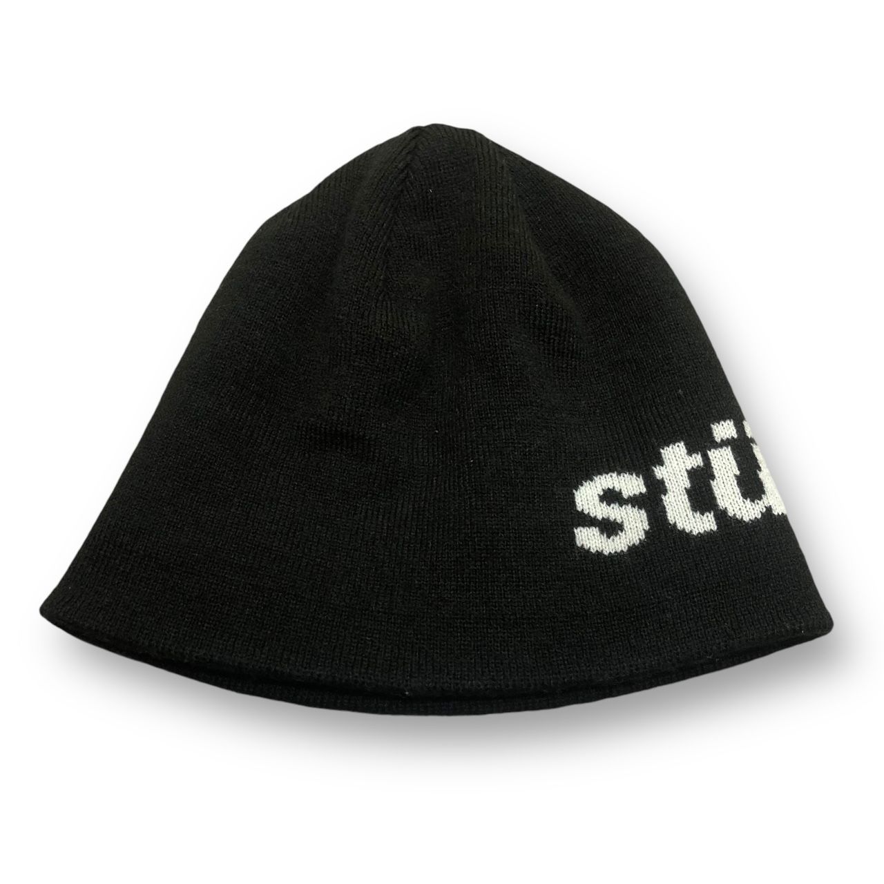 国内正規 stussy HELVETICA JACQUARD BEANIE ロゴ ビーニー