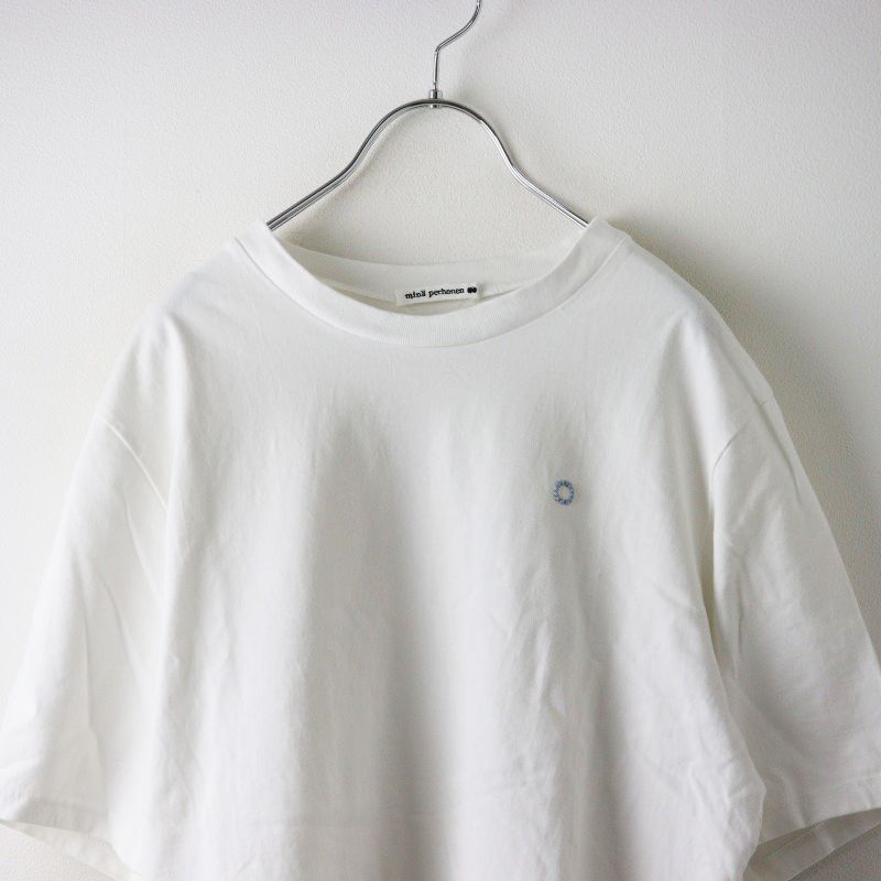 美品 ミナペルホネン mina perhonen ambourine 半袖Tシャツ L/ホワイト