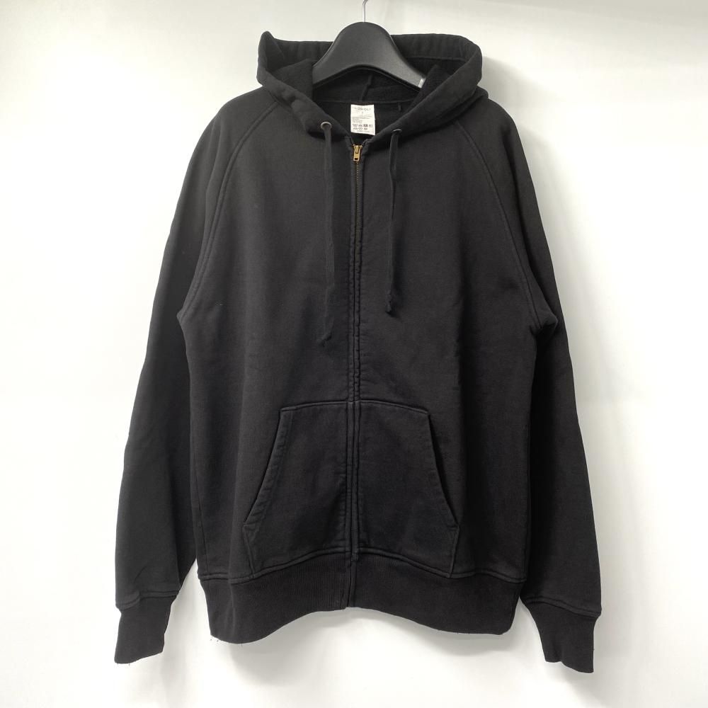 24SS COMOLI 製品染 裏毛 ジップパーカ 2 INK BLACK イデアル公式オンラインショップ / 製品染 裏毛 ジップパーカ