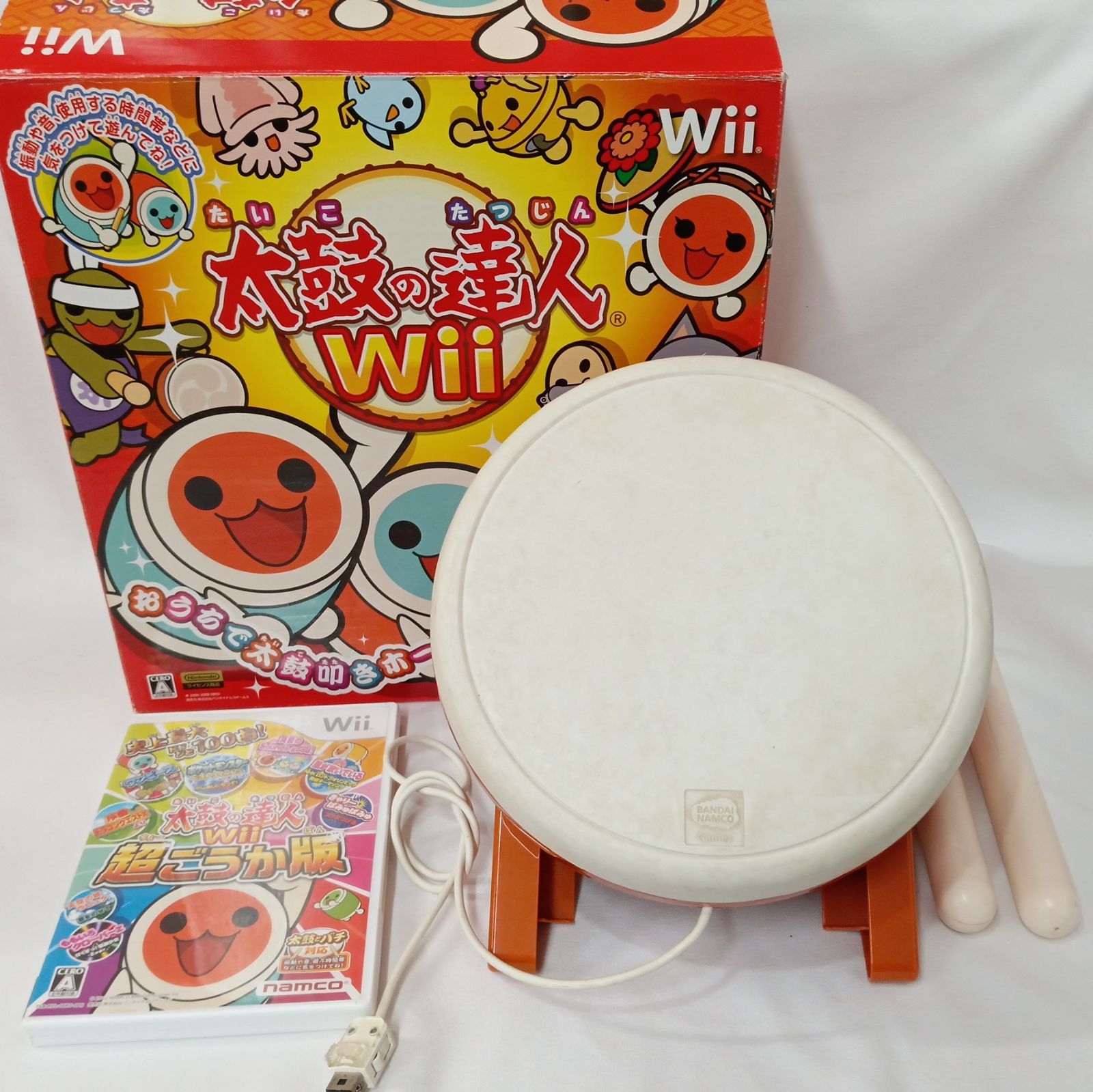 ♪太鼓の達人Wii 超ごうか版 タタコン+ソフト セット - メルカリ