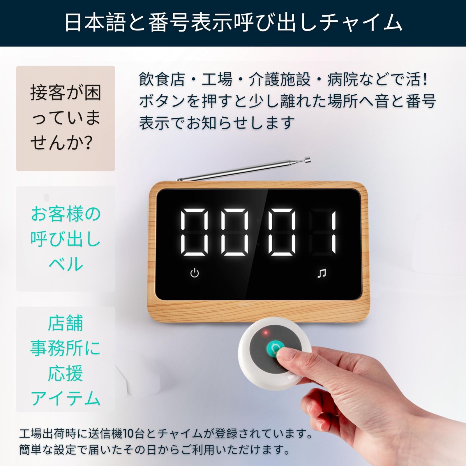 日本語番号呼び出し 介護用