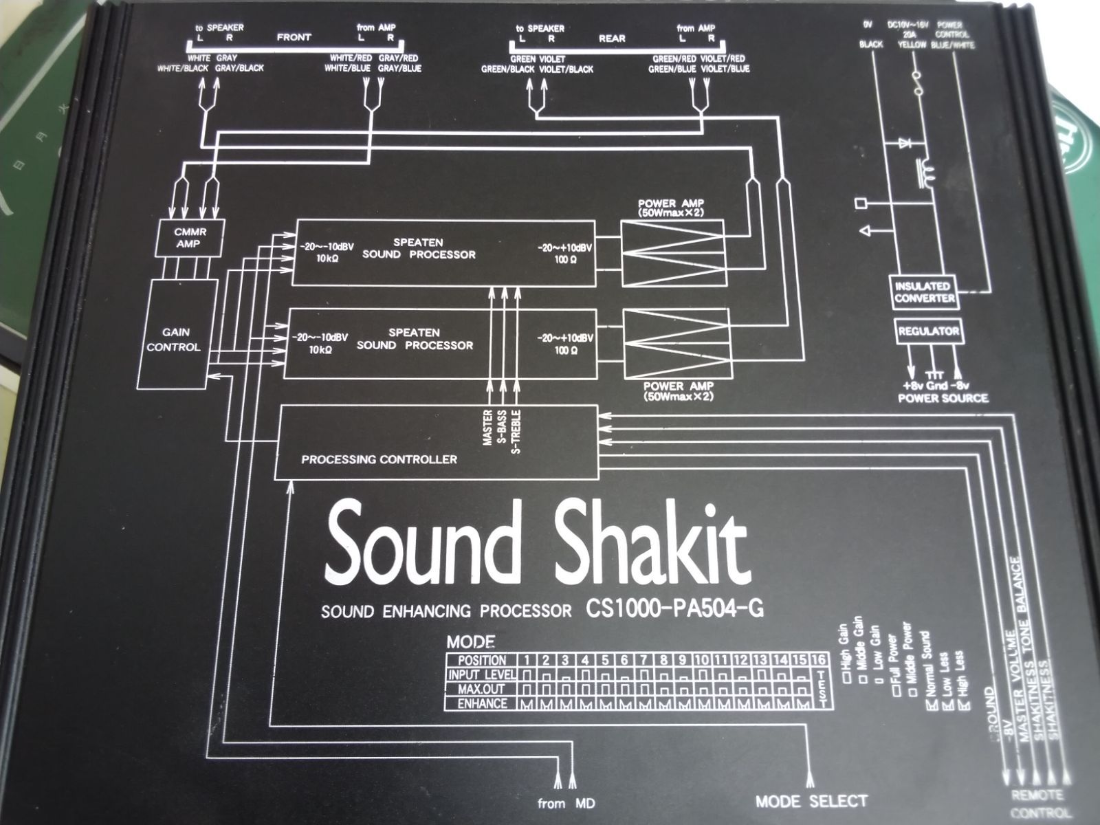 動作未確認 本体のみ サウンドシャキット CS1000-PA504-G - メルカリ