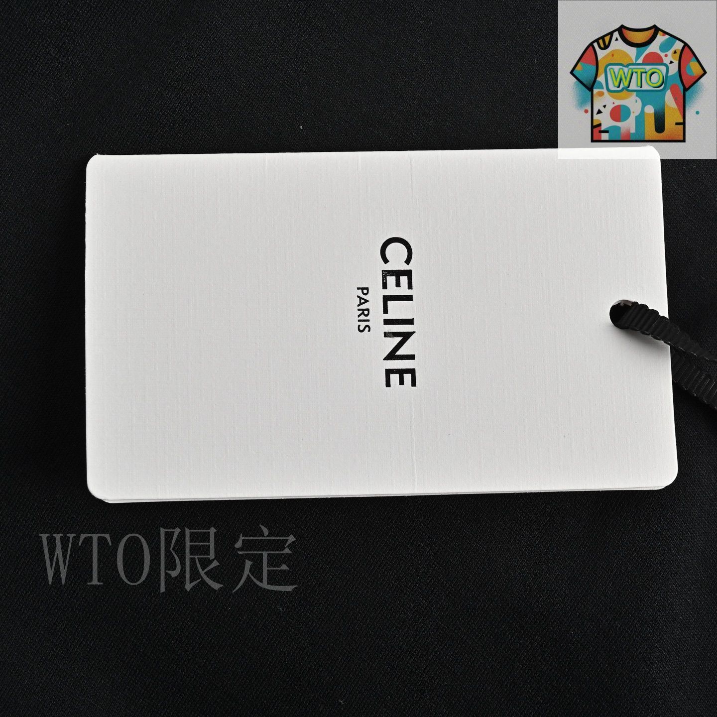 今日WTO】Celine 25ss ゴシックアルファベット刺繍 T シャツ