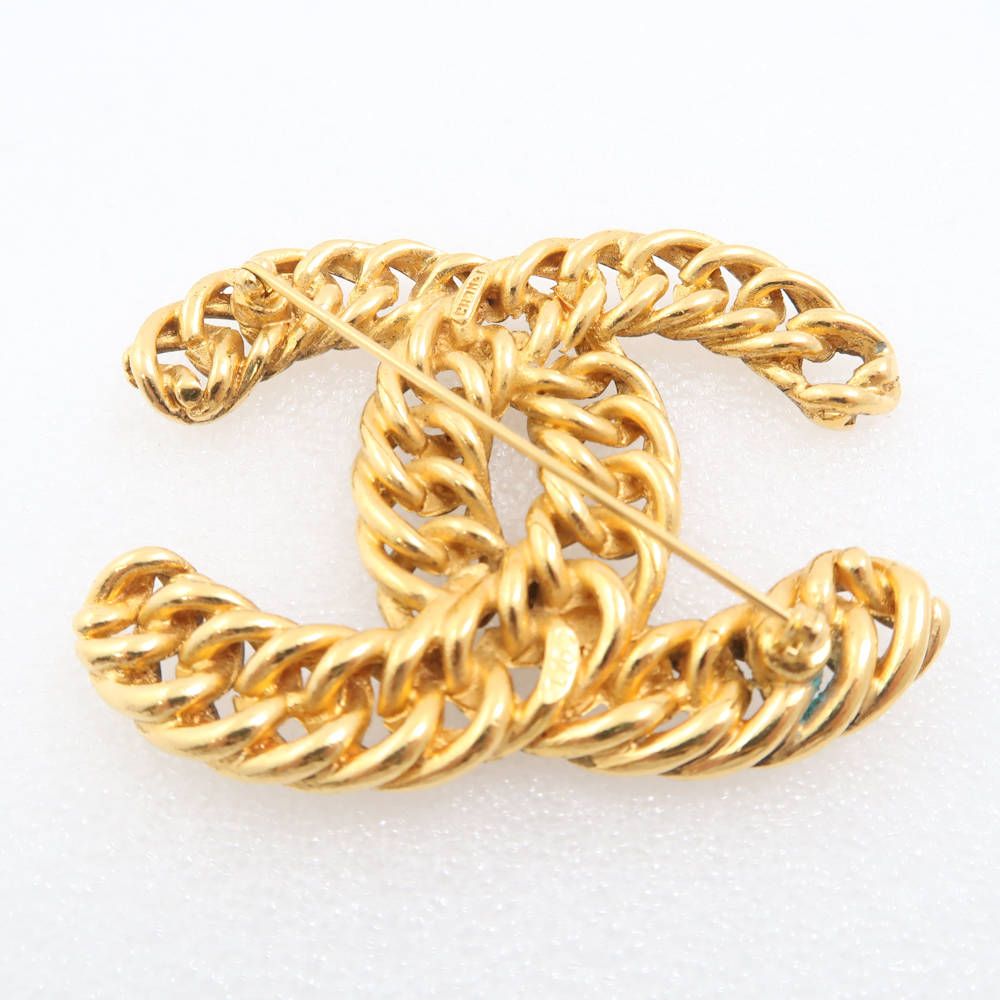 CHANEL シャネル ピンブローチ 1点 ココマーク チェーン