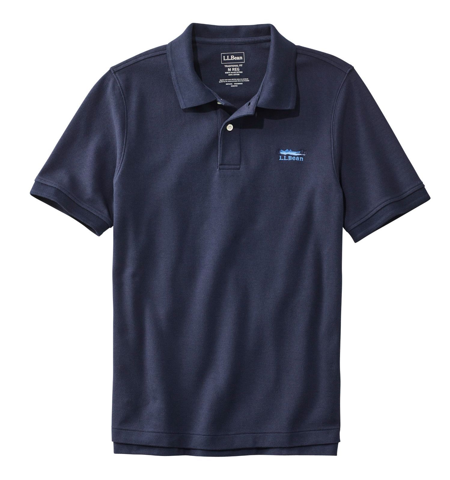 Size M_Color Classic Navy L.L.Bean エルエルビーン メンズ ダブル エル ポロシャツ 半袖 カタディン ロゴの刺繍入り ジャパン フィット Mサイズ ネイビー Classic Navy １００００３５９１１