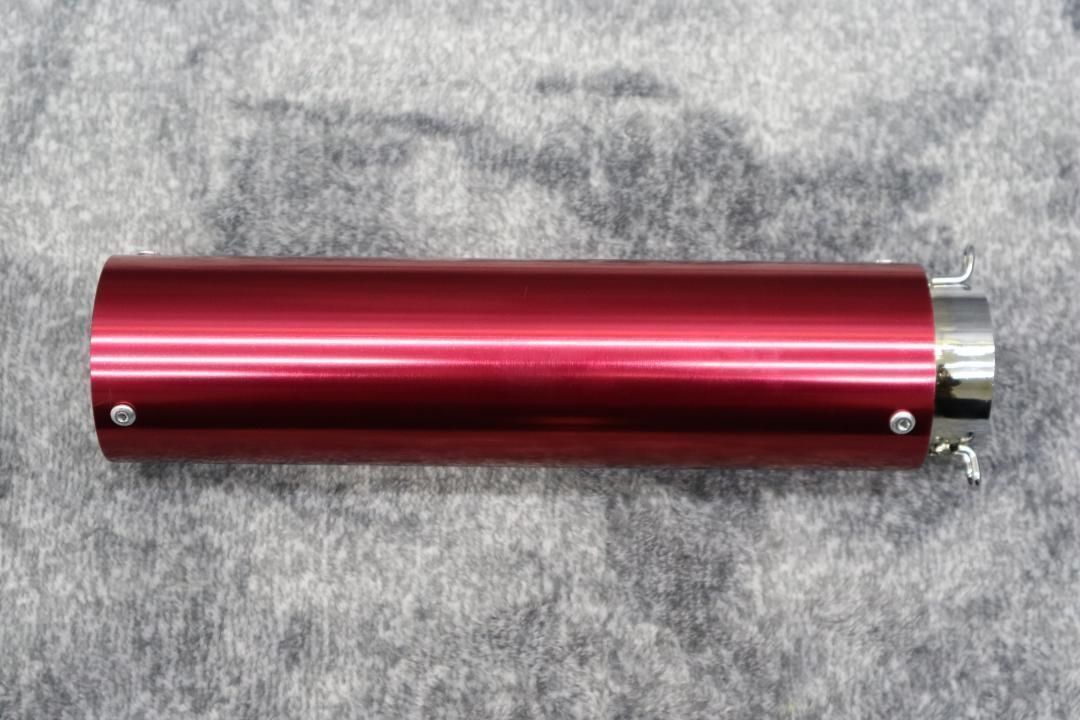 エンデ サイレンサー バンドとバネ 赤 × メッキ 50.8π // ケツパイ エンデ サイレンサー 赤×メッキ 50.8π バネ バンド / ケツパイ