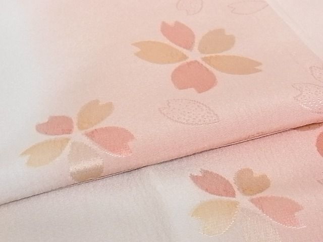 平和屋-こころ店■長襦袢　無双仕立て　舞桜　正絹　逸品　3kk2998商品詳細