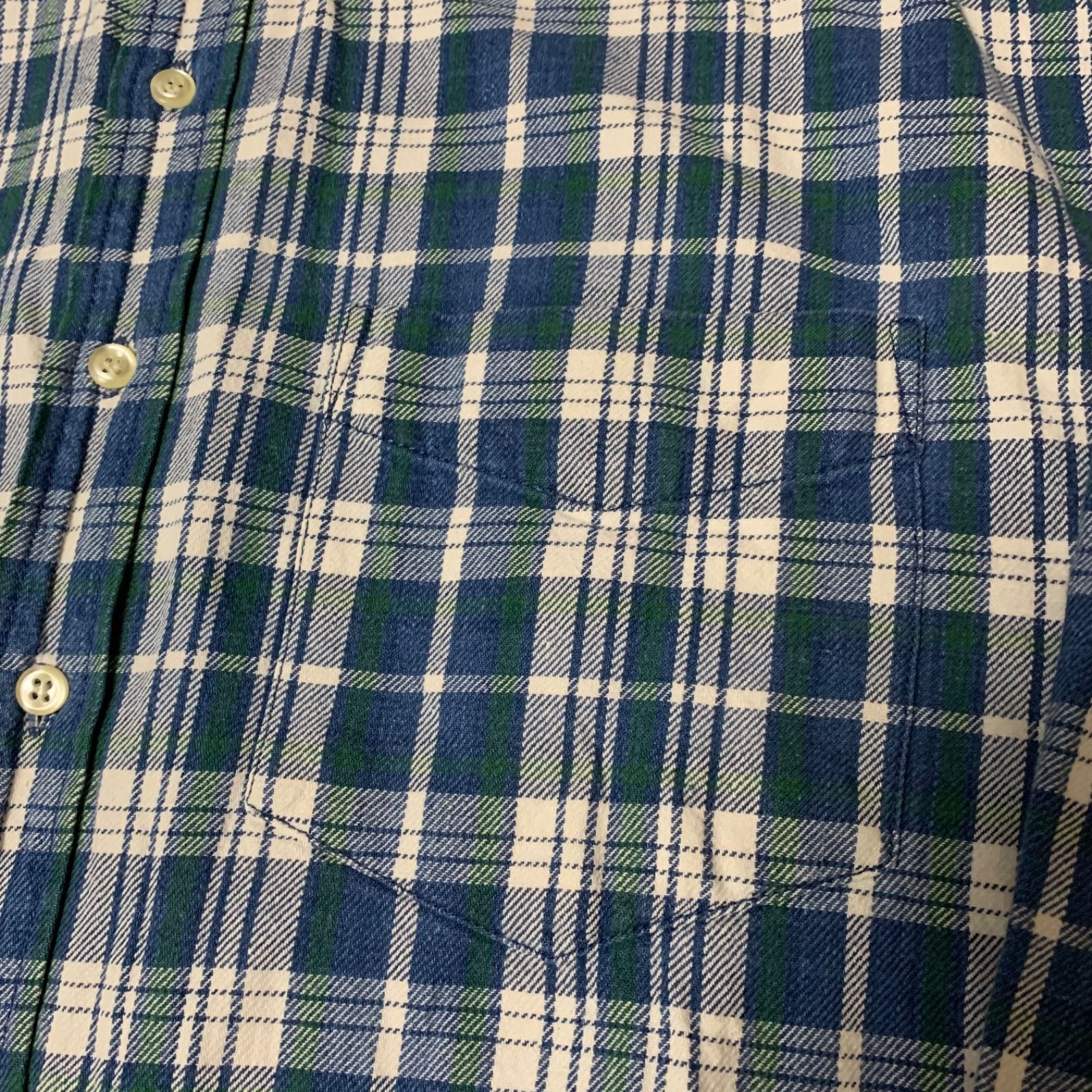 90s OLD GAP L/S Button Down Flannel Check Shirt オールド