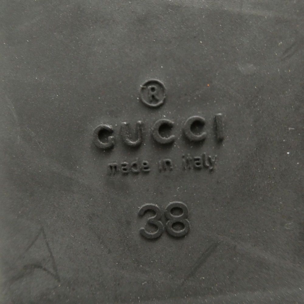 GUCCI グッチ ラバーシューズ 38 25cm相当 フラットシューズ