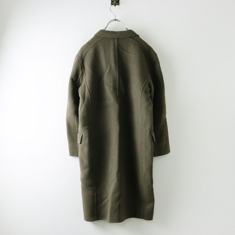 ジルサンダー Jil Sander ウールチェスターコート 34 カーキ アウター ロング イタリア製 ジャケット
