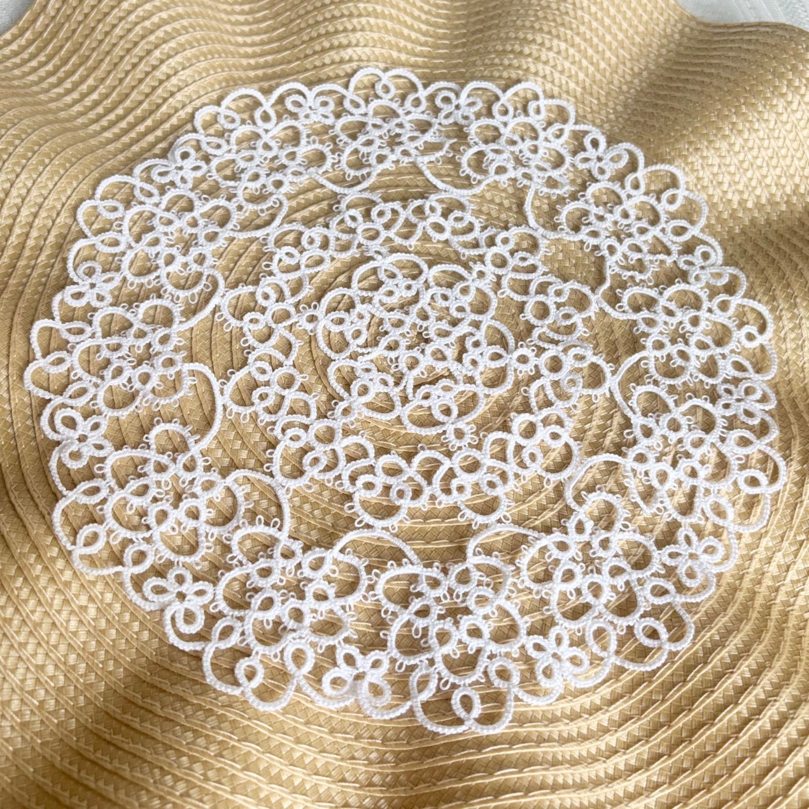 割引品) タティングレース ドイリー レース編み - メルカリ