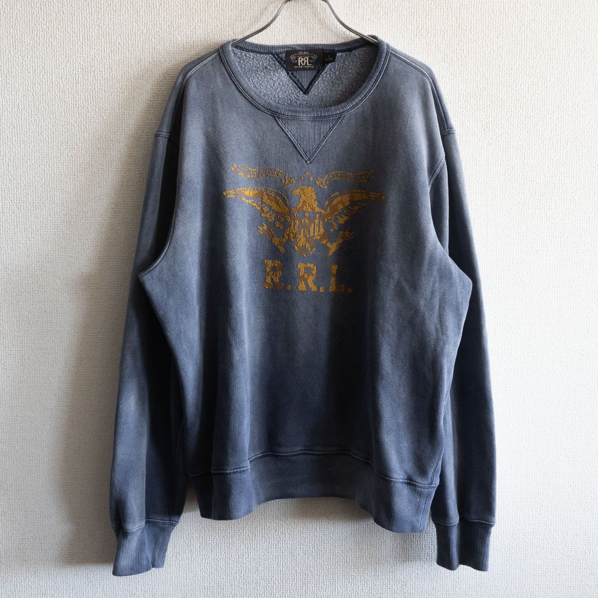 美品】RRL【GARMENT DYE SWEAT】XL 両V スウェット ダブルアールエル 