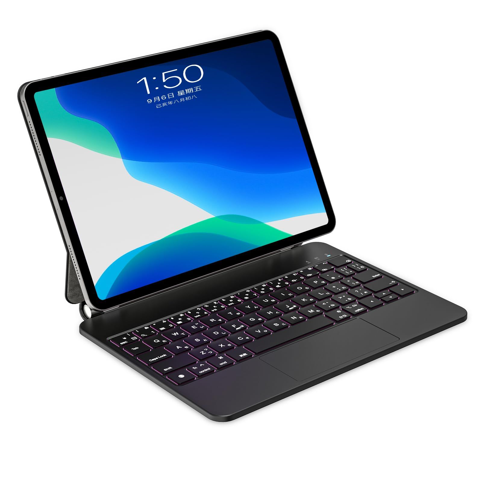 QERDAOYI マジックキーボード 2025 iPad Air 11インチ M2 iPadPro11インチ第1|2|3|4世代 iPadAir10.9インチ第4|5世代に適用 iPadキーボード付きケース 日本語配列 高精度トラックパッド ファクシ